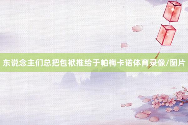 东说念主们总把包袱推给于帕梅卡诺体育录像/图片