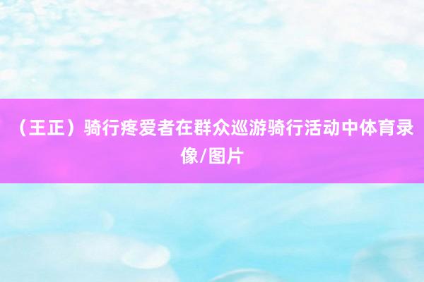 (王正)骑行疼爱者在群众巡游骑行活动中体育录像/图片